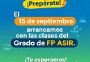INICIO DE LAS CLASES DE ASIR. 15 DE SEPTIEMBRE INICIO DE LAS CLASES DE ASIR. 15 DE SEPTIEMBRE